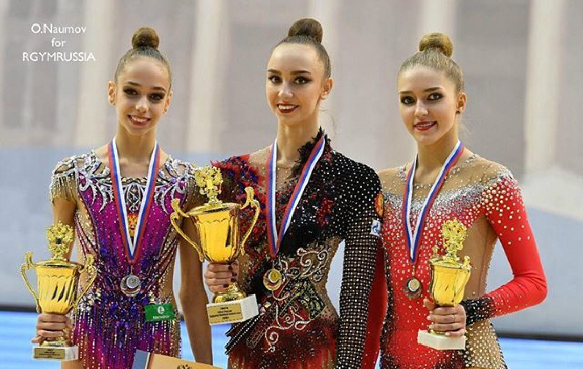 Марина Лобанова на пьедестале Кубка России по художественной гимнастике!
